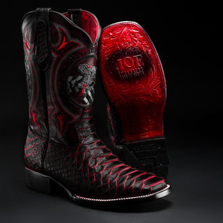 Men's VIPER Python Tribute Square Toe Cowboy Boot