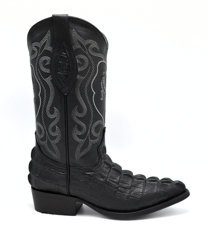 Load image into Gallery viewer, Combo JB904 Black Combo Men&#39;s Western Boots: J Toe Cowboy boots in Genuine Leather 004 Black  Belt

