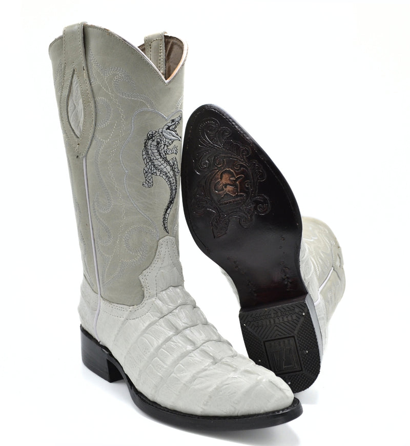Load image into Gallery viewer, Combo JB904 Bone Combo Men&#39;s Western Boots: J Toe Cowboy boots in Genuine Leather 001 Bone Belt
