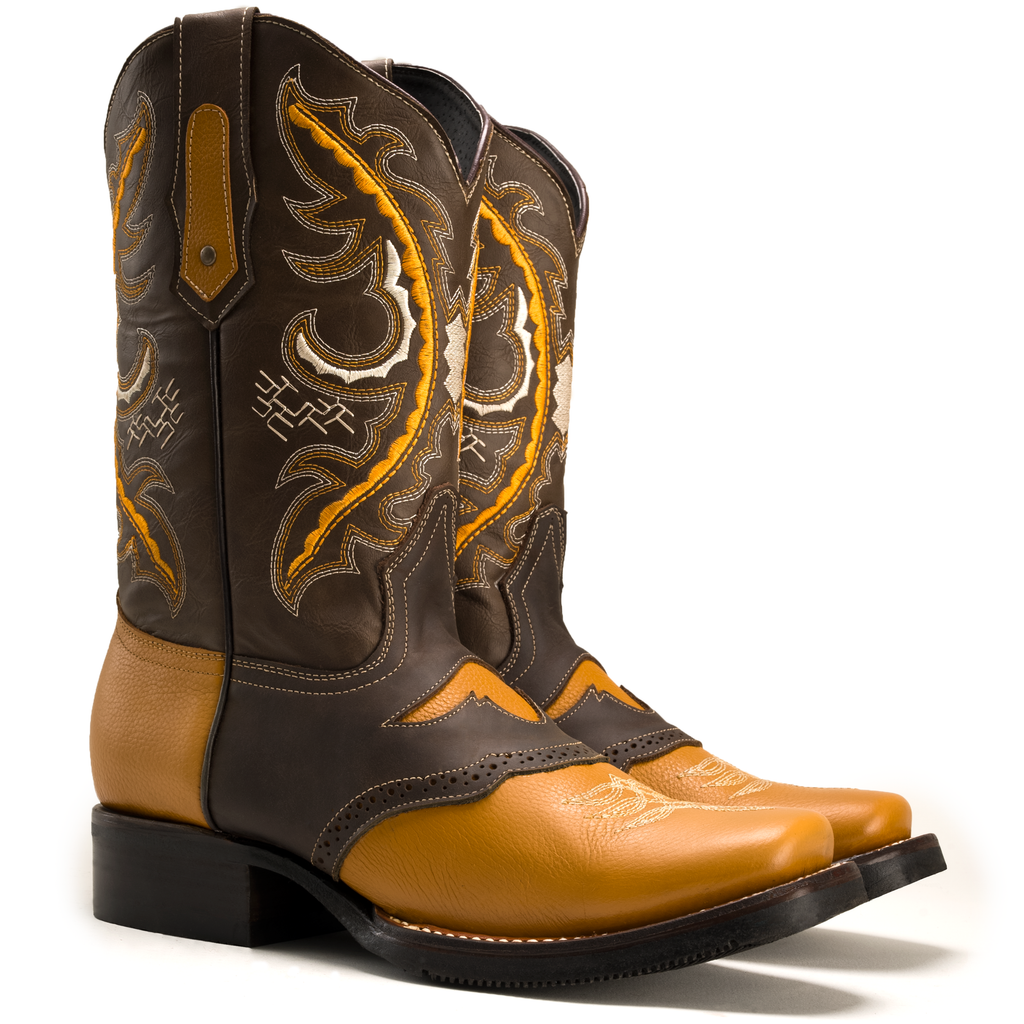 Men's VE030 Torito Leather Square Toe Cowboy Boot – Joe Boots Men's VE030 Torito Leather Square Toe Cowboy Boot – Joe Boots