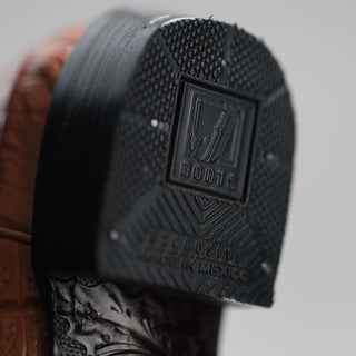 Men's Caiman J Toe Cowboy Boots and Belt Combo