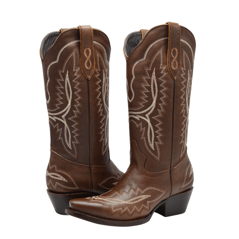 Load image into Gallery viewer, Rodeo Cartie AMELIA tobacco, Women&#39;s Snip Toe Cowboy Boots &amp; Western Cowgirl Boots
