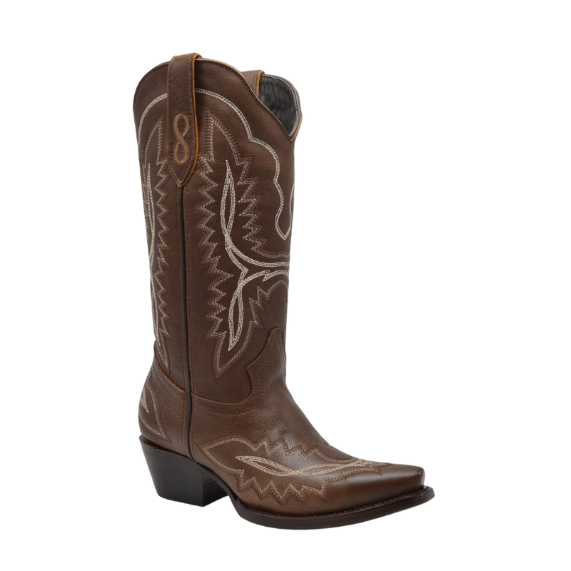 Load image into Gallery viewer, Rodeo Cartie AMELIA tobacco, Women&#39;s Snip Toe Cowboy Boots &amp; Western Cowgirl Boots
