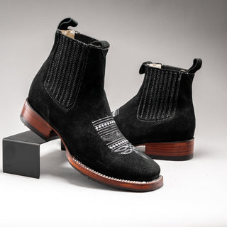 Men's 723 Nobuck Leather Square Toe Ankle Boot