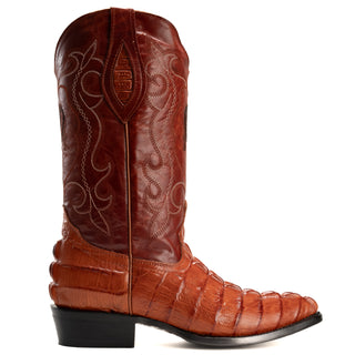 Men's Caiman J Toe Cowboy Boots and Belt Combo