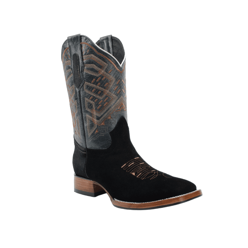 Load image into Gallery viewer, Joe boots 521 Black Men&#39;s Western Boots: Square Toe Cowboy &amp; Rodeo Boots in Genuine Leather
