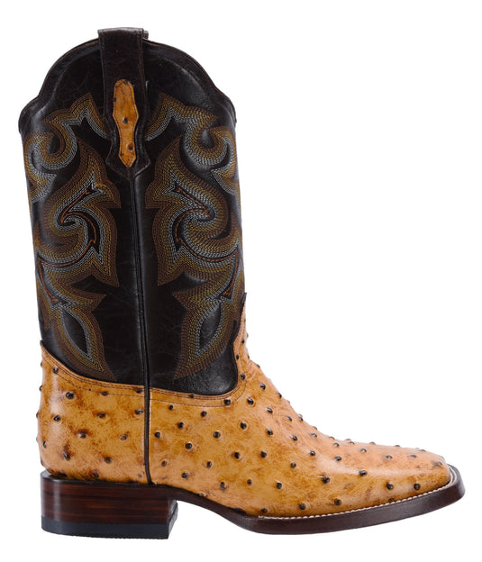 BD701 Buttercup Men's Western Boots: Square Toe Cowboy & Rodeo Boots in Genuine Leather Belt BD01