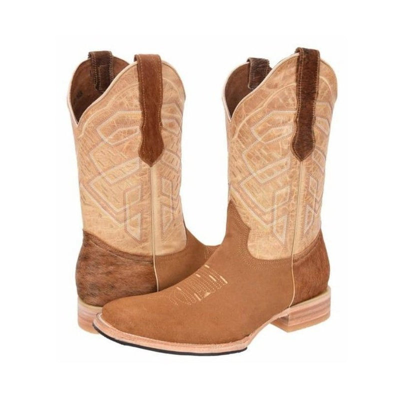 Load image into Gallery viewer, Joe boots 521 Gold Men&#39;s Western Boots: Square Toe Cowboy &amp; Rodeo Boots in Genuine Leather
