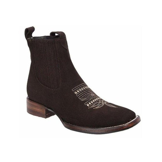 Joe boots 723 Tobacco  Men’s Short Ankle Western Boots , square toe cowboy short boot , Bota Rodeo