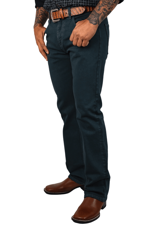LV Men Gray Classic Bootcut Premium Jeans