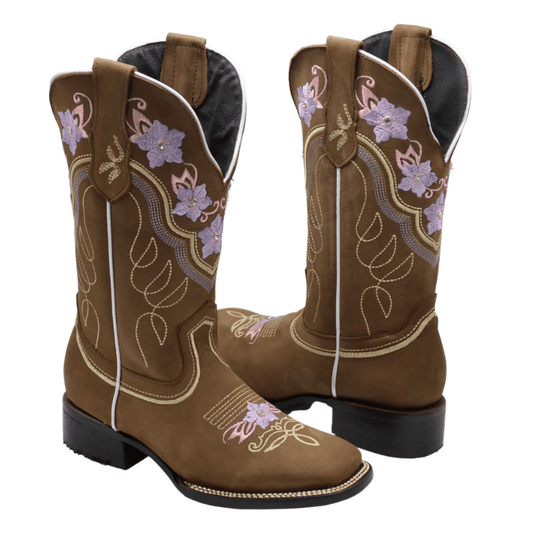 Joe boots Jazmin sand Premium Women's Cowboy Embroidered Boots: Square Toe Western BootJazmin