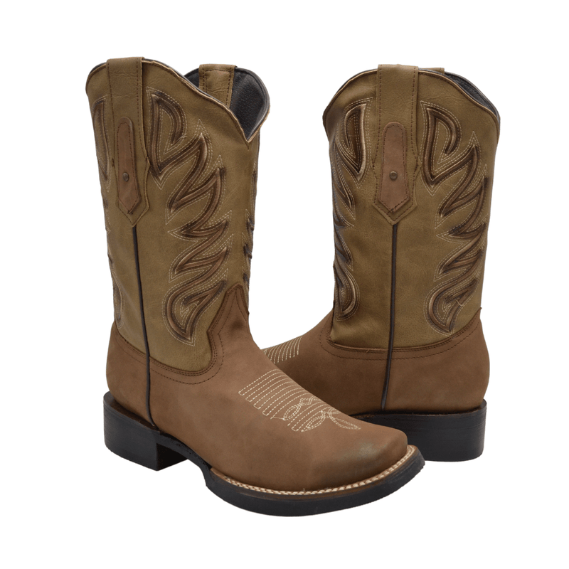 Load image into Gallery viewer, Joe boots 587 Combo Men&#39;s Western Boots: Square Toe Cowboy &amp; Rodeo Boots in Genuine Leather Belt CB11

