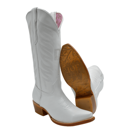 Rodeo Cartie 320 White Women's Snip Toe Cowboy Boots & Western Cowgirl Boots