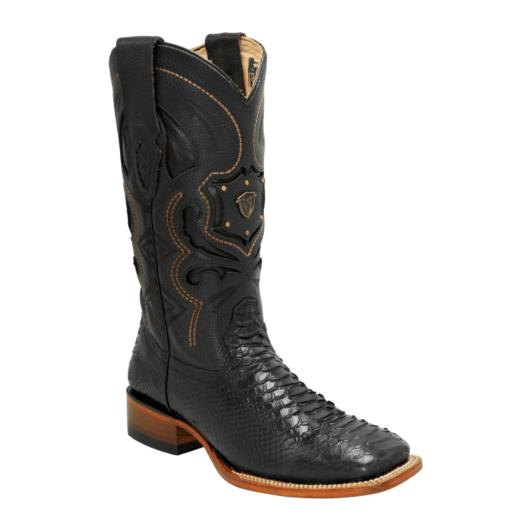 Rodeo Boot Mamba Python Leather in Black Joe Boots