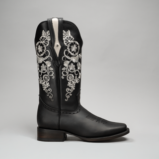 Women's Embroidered Square Toe Cowboy Boots