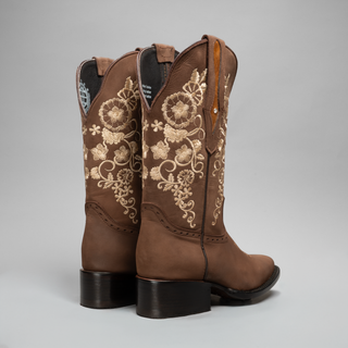 Women's Embroidered Square Toe Cowboy Boots