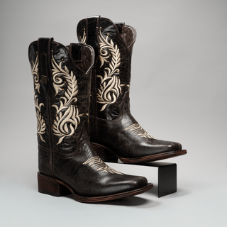 Women's Embroidered Square Toe Cowboy Boots