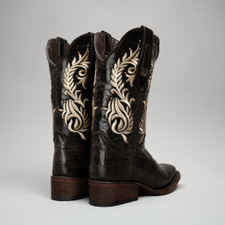 Women's Embroidered Square Toe Cowboy Boots