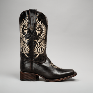 Women's Embroidered Square Toe Cowboy Boots
