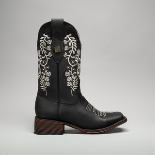 Women's Embroidered Square Toe Cowboy Boots