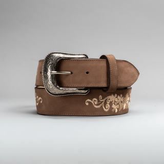 Women's Leather Artisanal Embroidery Cowboy Belt