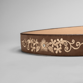 Women's Leather Artisanal Embroidery Cowboy Belt