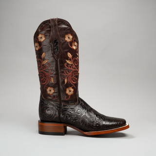 Women's Cincelado Square Toe Cowboy Boots