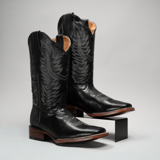 Women's Classic Embroidered Square Toe Cowboy Boots