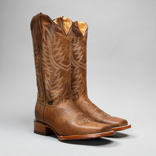Women's Classic Embroidered Square Toe Cowboy Boots