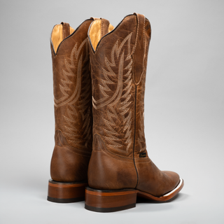 Women's Classic Embroidered Square Toe Cowboy Boots