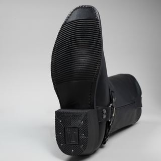 Men's Motorcycle Biker Square Toe Boots