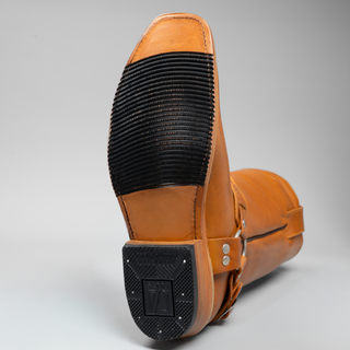 Men's Motorcycle Biker Square Toe Boots