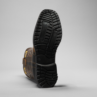 Kid's Embroidered Square Toe Cowboy Boots