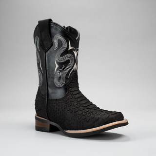 Kid's Python Tribute Square Toe Cowboy Boots