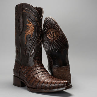 Men's Caiman Original Exotic Snip Toe Cowboy Boot