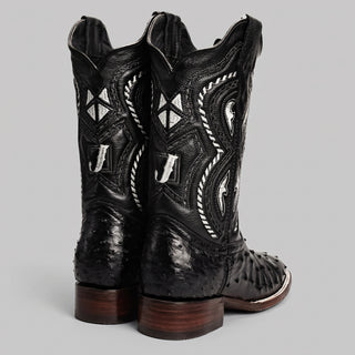 Men's Ostrich Original Exotic Square Toe Cowboy Boot