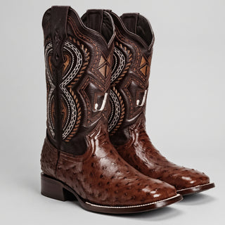 Men's Ostrich Original Exotic Square Toe Cowboy Boot