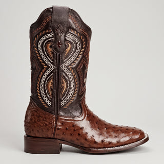 Men's Ostrich Original Exotic Square Toe Cowboy Boot