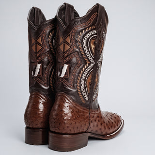 Men's Ostrich Original Exotic Square Toe Cowboy Boot