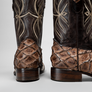 Men's Pirarucu Monster Fish Square Toe Cowboy Boots