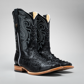 Men's Chelydra Square Toe Cowboy Boots and Belt Combo