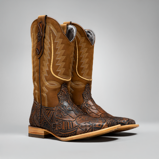 Men's "The Gambler" Square Toe Cowboy Boot