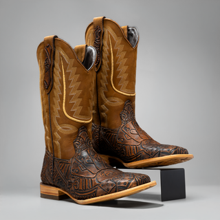 Men's "The Gambler" Square Toe Cowboy Boot