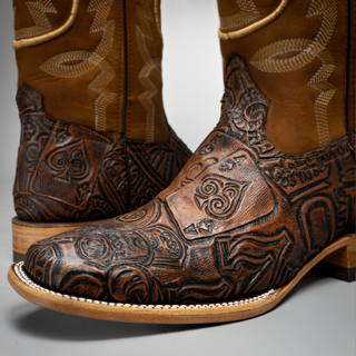 Men's "The Gambler" Square Toe Cowboy Boot