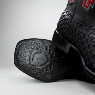 Men's Braided Square Toe Cowboy Boots