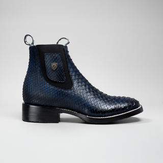 Men's Python Square Toe Ankle Boot