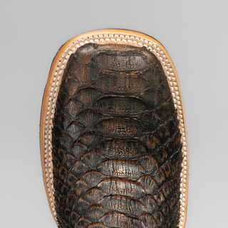 Men's Python Square Toe Ankle Boot