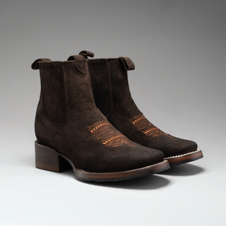 Women's 723 Nobuck Square Toe Ankle Boots