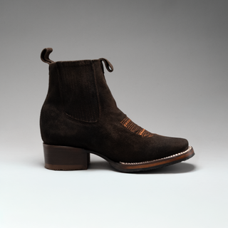 Women's 723 Nobuck Square Toe Ankle Boots