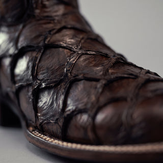 Men's Pirarucu Monster Fish Original Exotic Square Toe Cowboy Boot